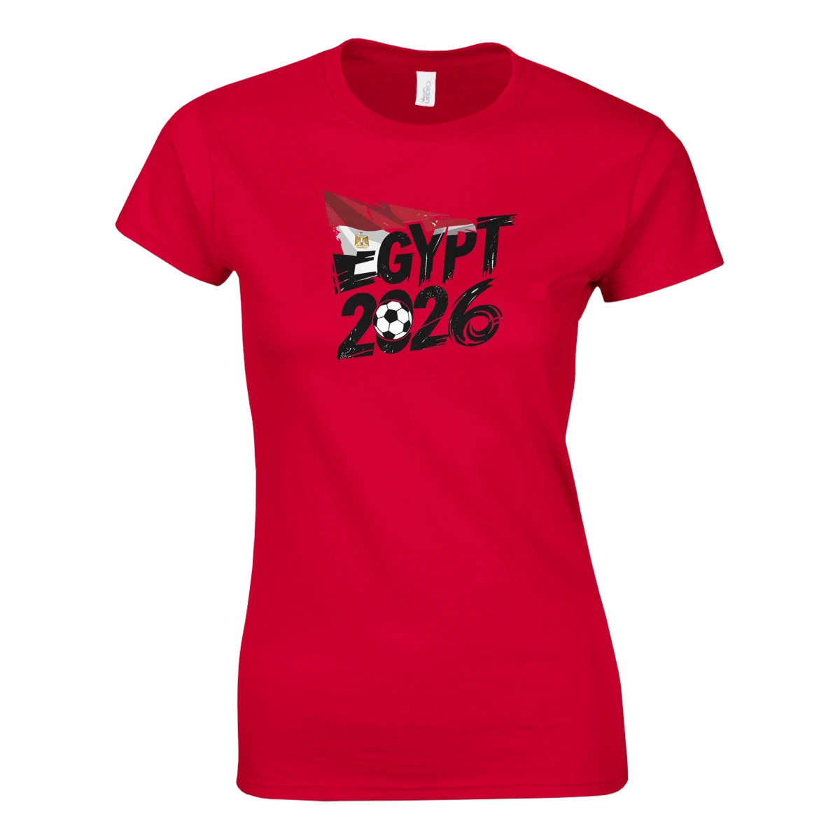 T-shirt Égypte 2026 - Design Coupe du Monde Football | Maillot Supporters Sélection Nationale pour femme - Choisissez votre style et taille ! T-shirt- KAWAII FAVIE