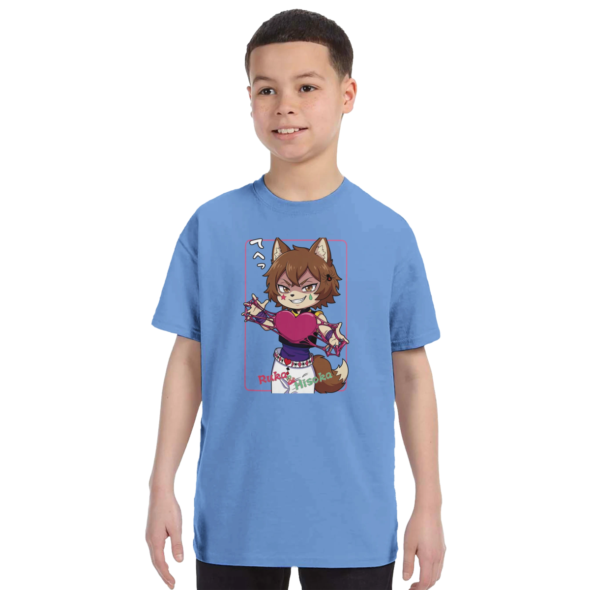 T-shirt Enfant à Col Rond | Ruka Cos Hisoka (Hunter x Hunter) - Grand Choix de Couleurs T-shirt - KAWAII FAVIE