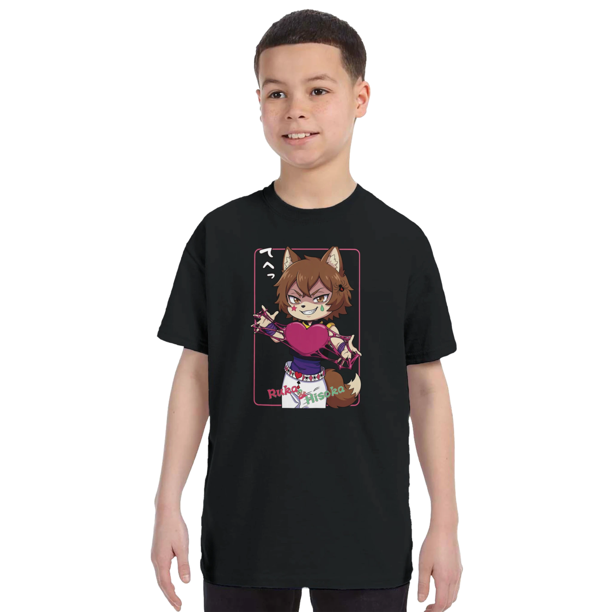 T-shirt Enfant à Col Rond | Ruka Cos Hisoka (Hunter x Hunter) - Grand Choix de Couleurs T-shirt - KAWAII FAVIE