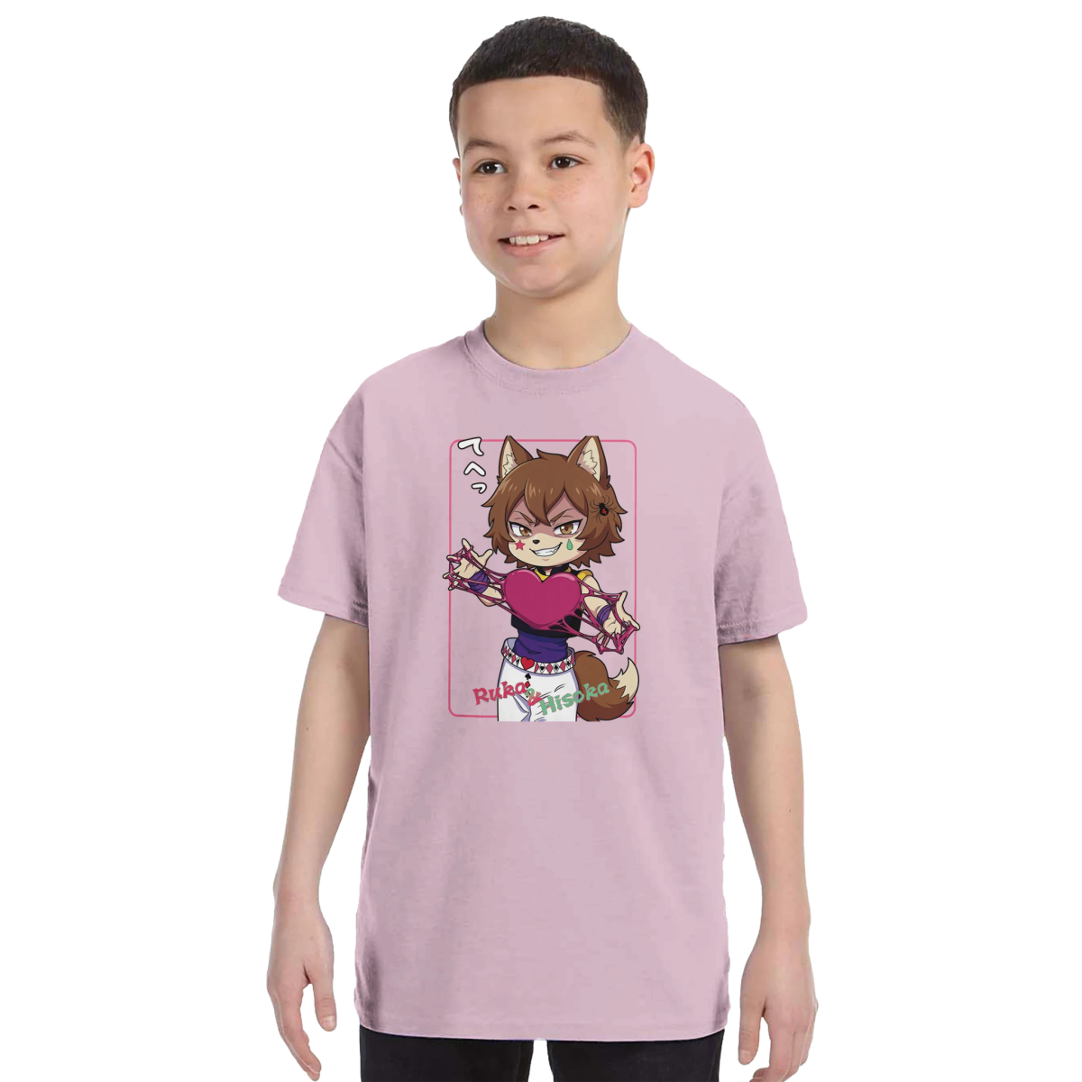 T-shirt Enfant à Col Rond | Ruka Cos Hisoka (Hunter x Hunter) - Grand Choix de Couleurs T-shirt - KAWAII FAVIE