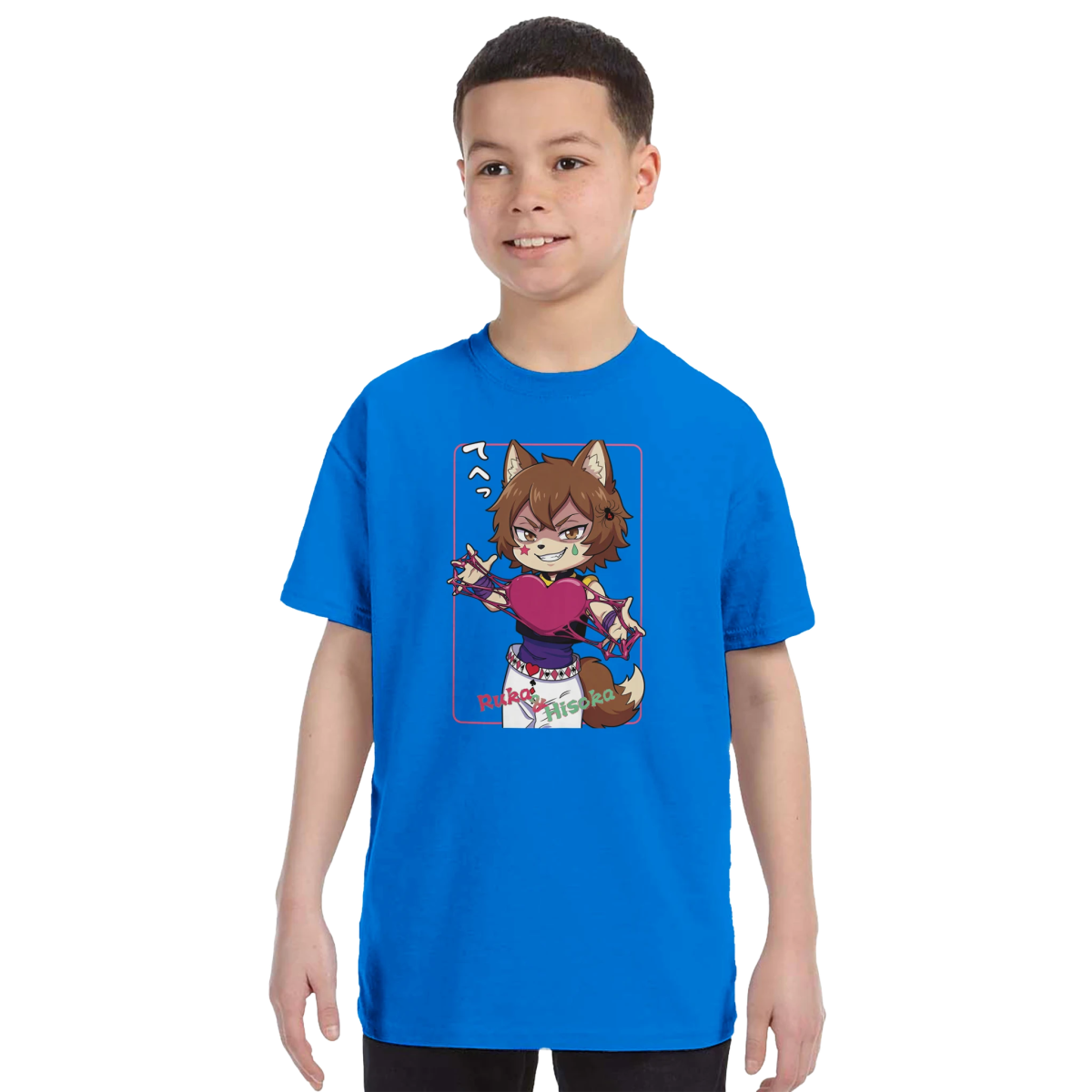 T-shirt Enfant à Col Rond | Ruka Cos Hisoka (Hunter x Hunter) - Grand Choix de Couleurs T-shirt - KAWAII FAVIE