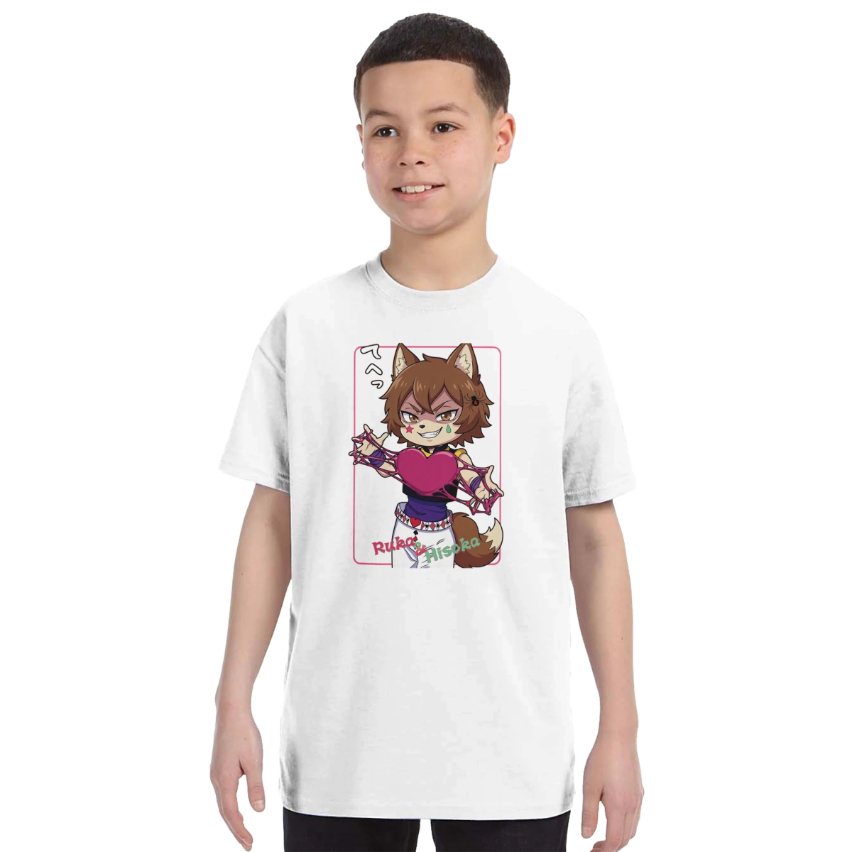 T-shirt Enfant à Col Rond | Ruka Cos Hisoka (Hunter x Hunter) - Grand Choix de Couleurs T-shirt - KAWAII FAVIE