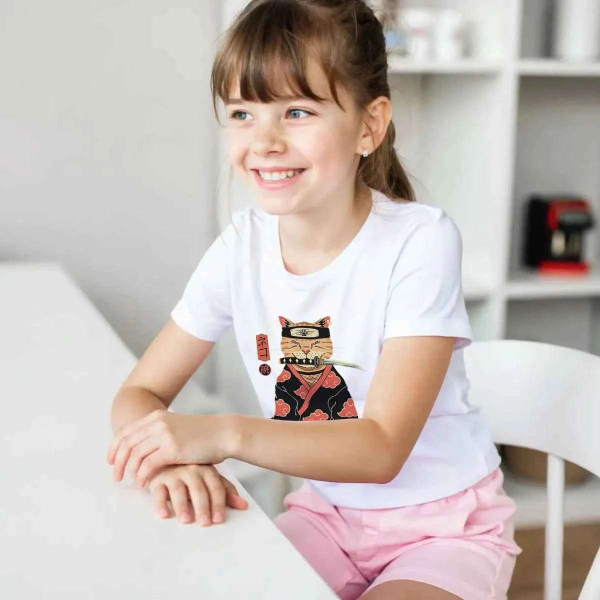 T-shirt Enfant Chat Ninja Akatsuki - Design Naruto Collector