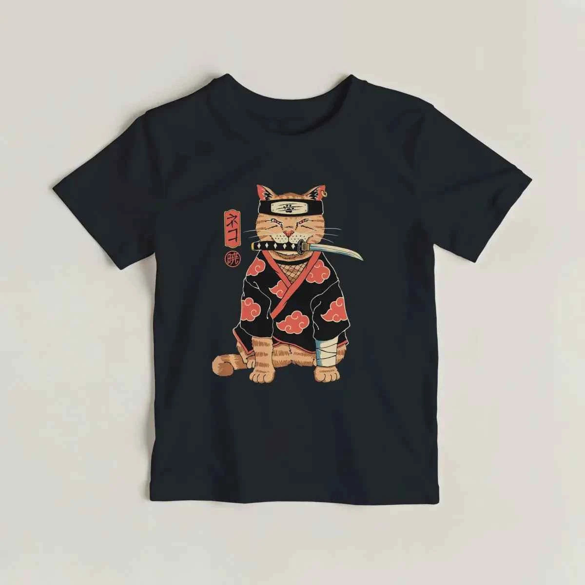 T-shirt Enfant Chat Ninja Akatsuki - Design Naruto Collector