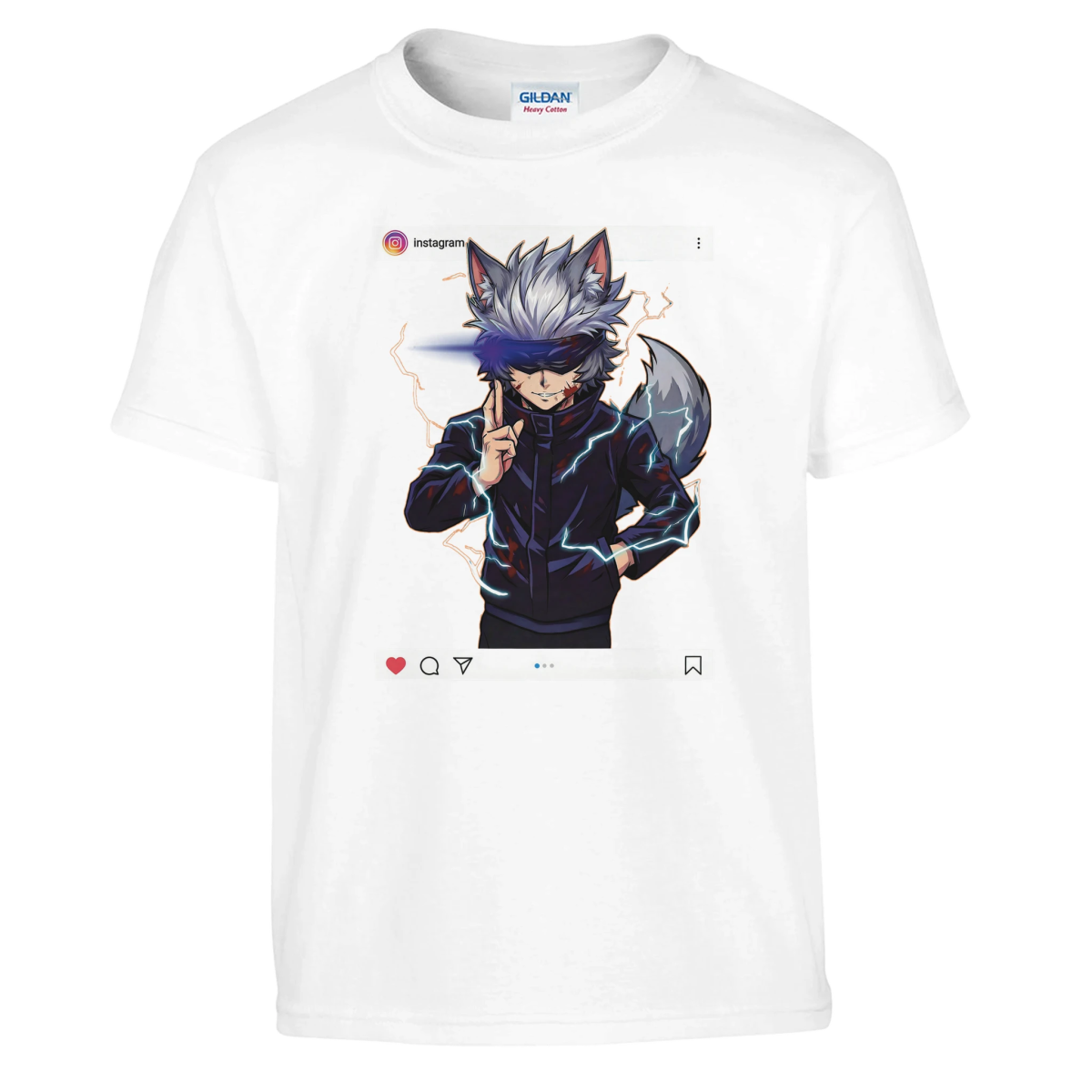 T-shirt Enfant - Ruka Cos Gojo | Jujutsu Kaisen - Style Décontracté Instagrammable T-shirt - KAWAII FAVIE