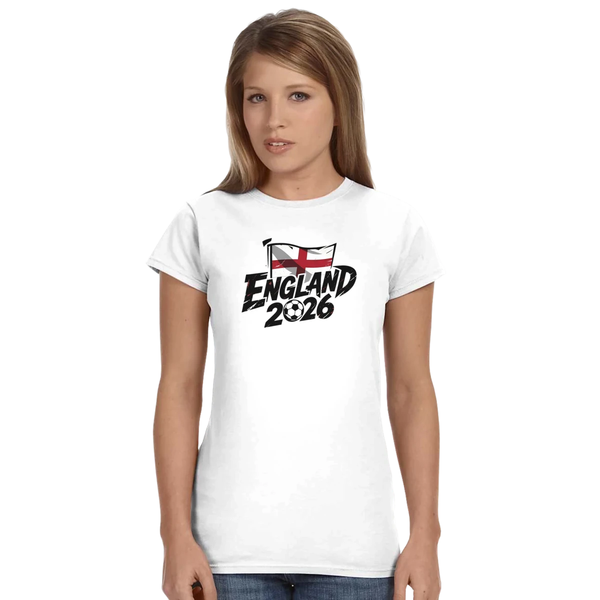 T-shirt England 2026 - Coupe du Monde Football | Maillot Supporters La Celeste | Cadeau Fan UK T-shirt - KAWAII FAVIE
