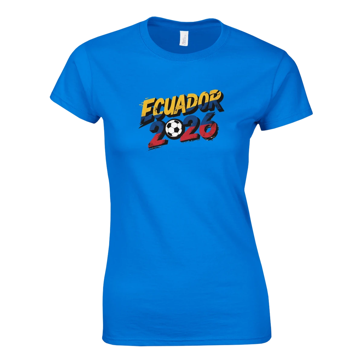 T-shirt Équateur 2026 Grunge – Design Coupe du Monde Football | Maillot Supporters Sélection Nationale Femme T-shirt- KAWAII FAVIE