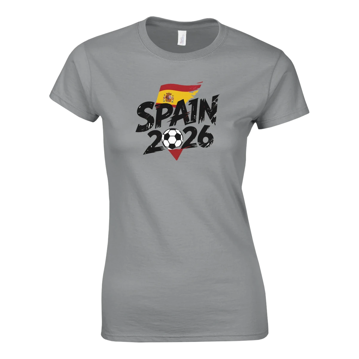 T-shirt Espagne 2026 - Design Coupe du Monde Football | Maillot Supporters Sélection Nationale Femme, Multi-Tailles & Couleurs Vives T-shirt- KAWAII FAVIE