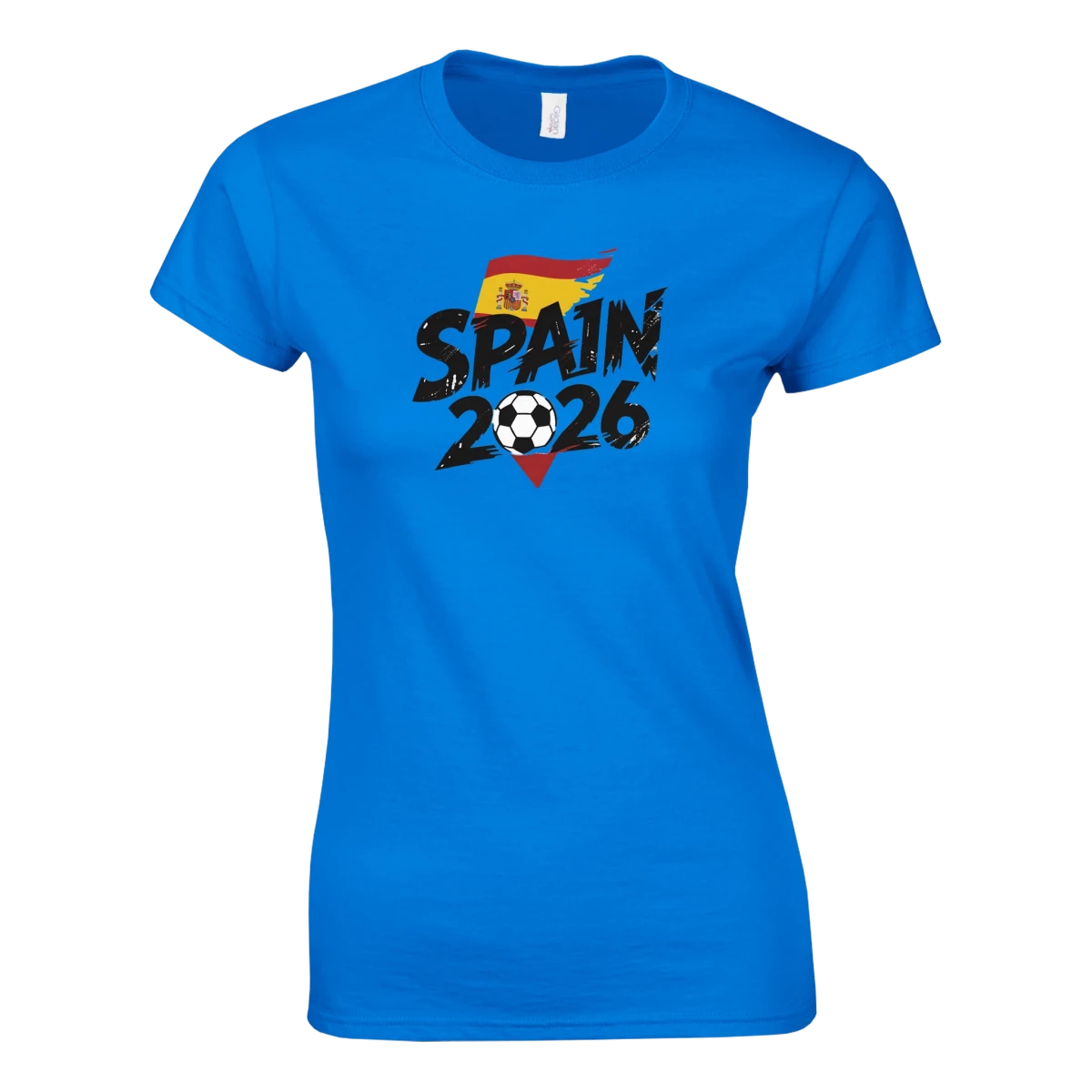 T-shirt Espagne 2026 - Design Coupe du Monde Football | Maillot Supporters Sélection Nationale Femme, Multi-Tailles & Couleurs Vives T-shirt- KAWAII FAVIE