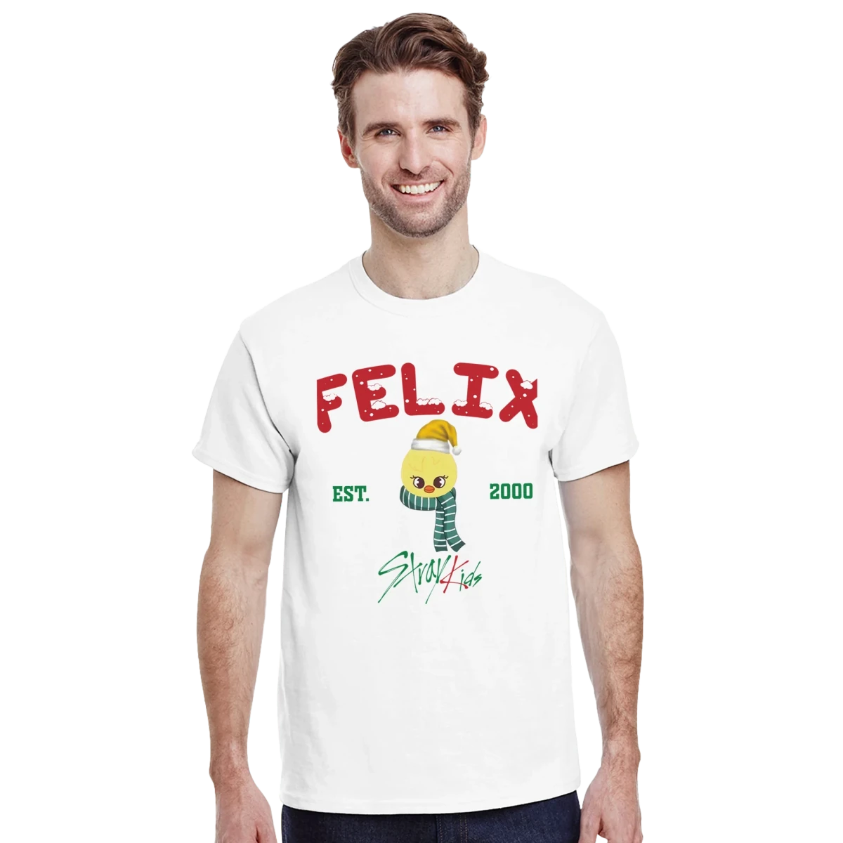 T-shirt "Felix Christmas Chick" - Stray Kids Holiday Edition T-shirt - KAWAII FAVIE