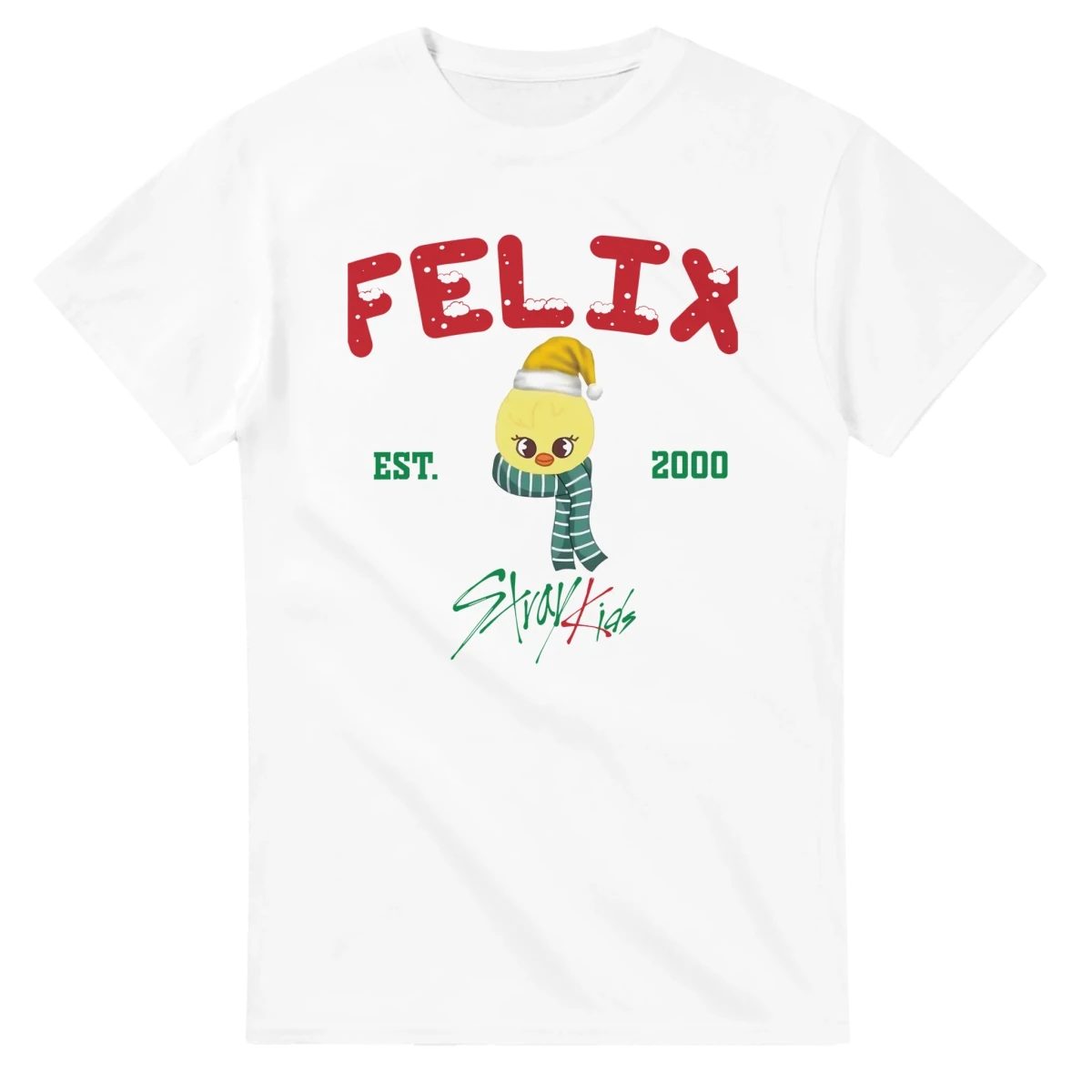 T-shirt "Felix Christmas Chick" - Stray Kids Holiday Edition T-shirt - KAWAII FAVIE