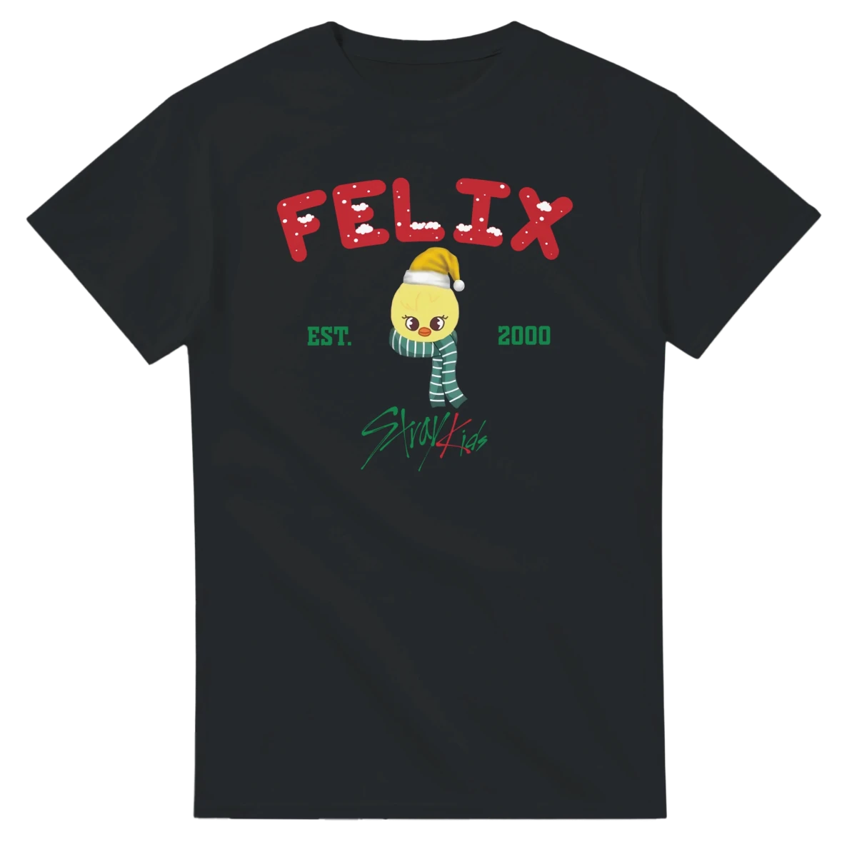 T-shirt "Felix Christmas Chick" - Stray Kids Holiday Edition T-shirt - KAWAII FAVIE
