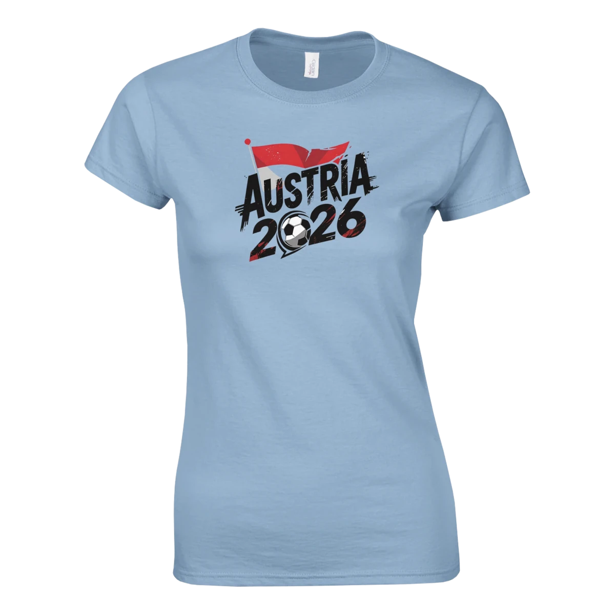 T-shirt Femme Autriche 2026 - Coupe du Monde Football | Maillot Grunge Supporters Sélection Nationale T-shirt- KAWAII FAVIE