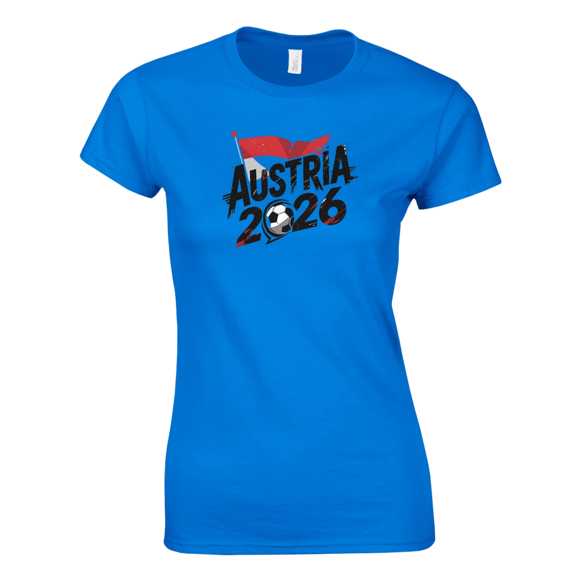 T-shirt Femme Autriche 2026 - Coupe du Monde Football | Maillot Grunge Supporters Sélection Nationale T-shirt- KAWAII FAVIE