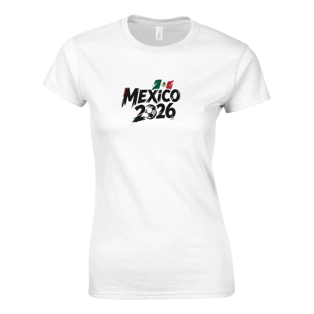 T-shirt Femme Mexique 2026 - Maillot Grunge Coupe du Monde Football | Coton Doux, 6 Couleurs Vibrantes T-shirt- KAWAII FAVIE