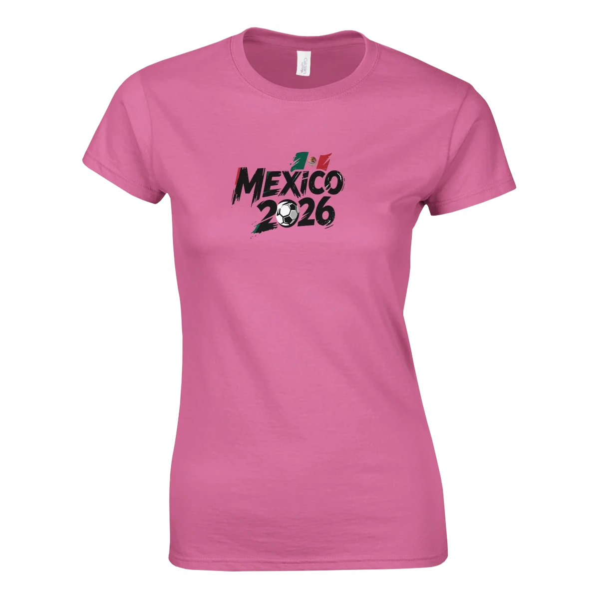 T-shirt Femme Mexique 2026 - Maillot Grunge Coupe du Monde Football | Coton Doux, 6 Couleurs Vibrantes T-shirt- KAWAII FAVIE