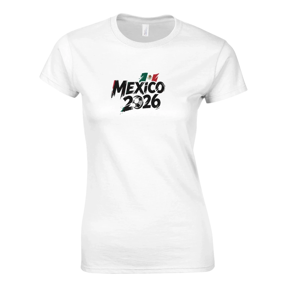 T-shirt Femme Mexique 2026 - Maillot Grunge Coupe du Monde Football | Coton Doux, 6 Couleurs Vibrantes T-shirt- KAWAII FAVIE