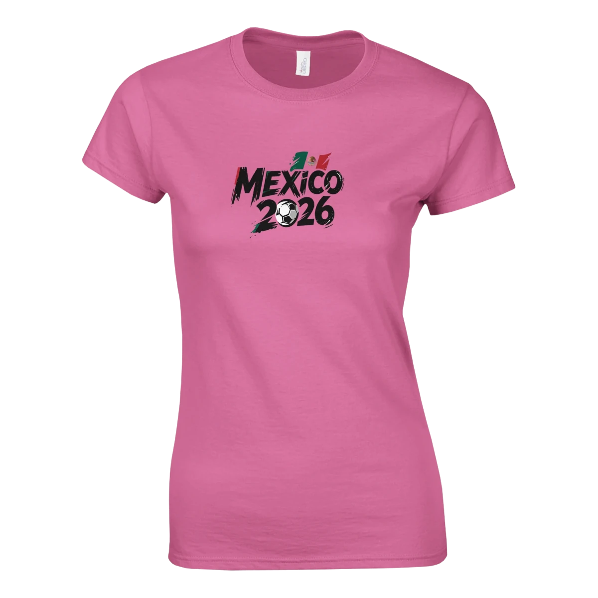T-shirt Femme Mexique 2026 - Maillot Grunge Coupe du Monde Football | Coton Doux, 6 Couleurs Vibrantes T-shirt- KAWAII FAVIE