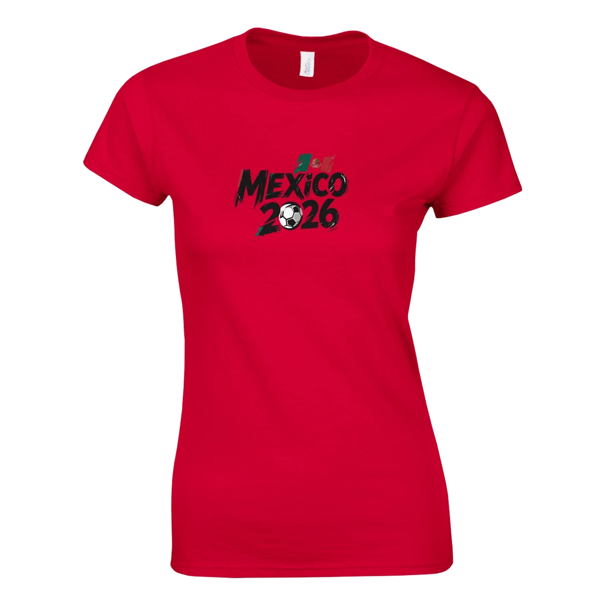 T-shirt Femme Mexique 2026 - Maillot Grunge Coupe du Monde Football | Coton Doux, 6 Couleurs Vibrantes T-shirt- KAWAII FAVIE