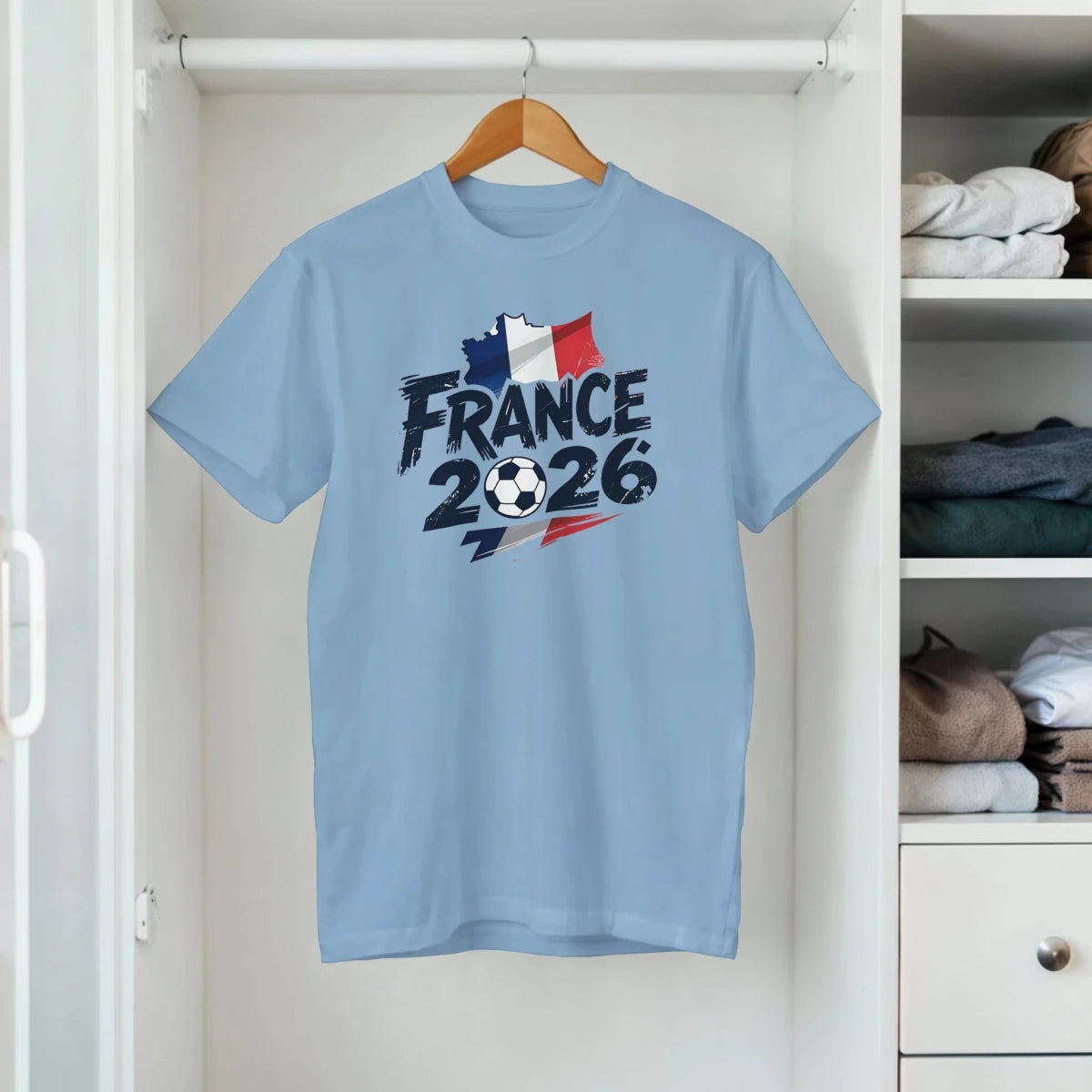 T-shirt France 2026 - Coupe du Monde Football | Maillot Supporters La Celeste | Cadeau Fan FR T-shirt - KAWAII FAVIE
