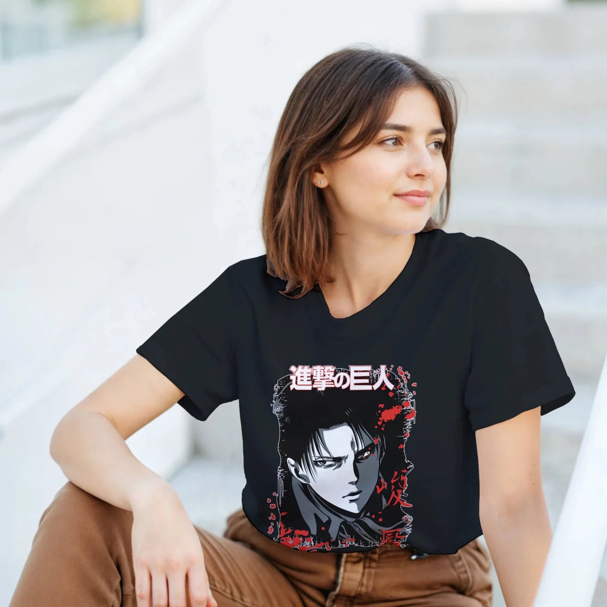T-shirt « Héritage Sanglant » - Levi Ackerman | Attaque des Titans - Design Intense & Détaillé | Unisexe T-shirt - KAWAII FAVIE