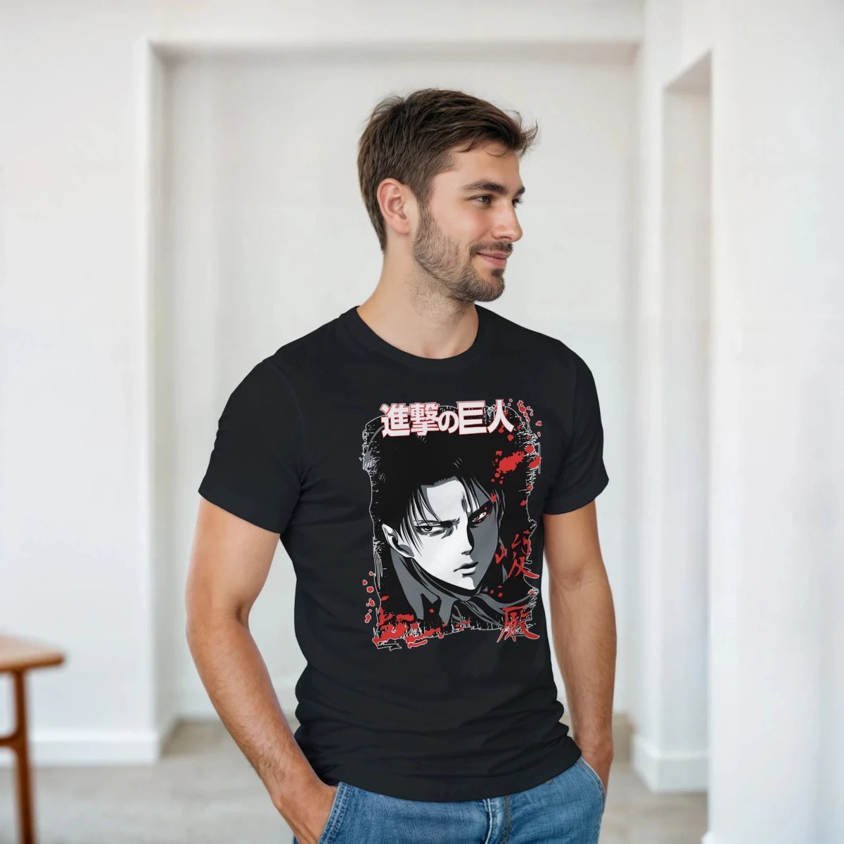 T-shirt « Héritage Sanglant » - Levi Ackerman | Attaque des Titans - Design Intense & Détaillé | Unisexe T-shirt - KAWAII FAVIE