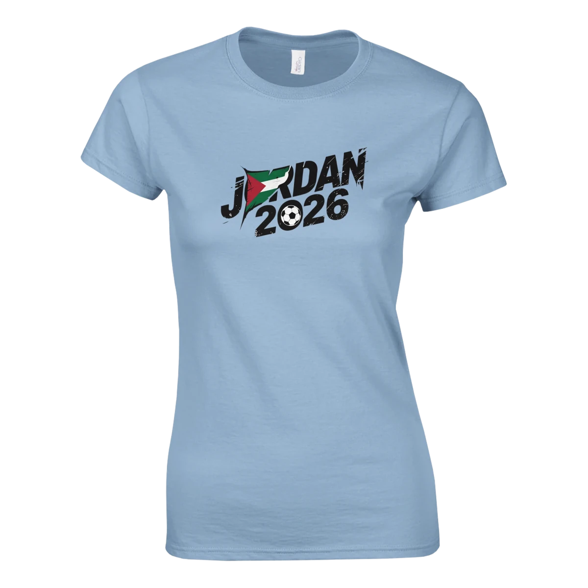 T-shirt Jordan 2026 - Maillot Femme Design Coupe du Monde Football | Style Grunge avec Drapeau National T-shirt- KAWAII FAVIE