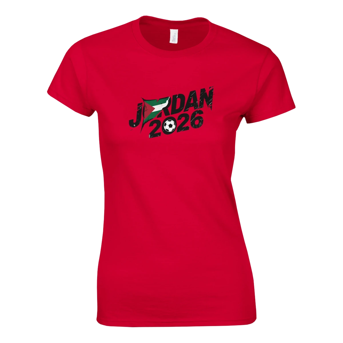 T-shirt Jordan 2026 - Maillot Femme Design Coupe du Monde Football | Style Grunge avec Drapeau National T-shirt- KAWAII FAVIE
