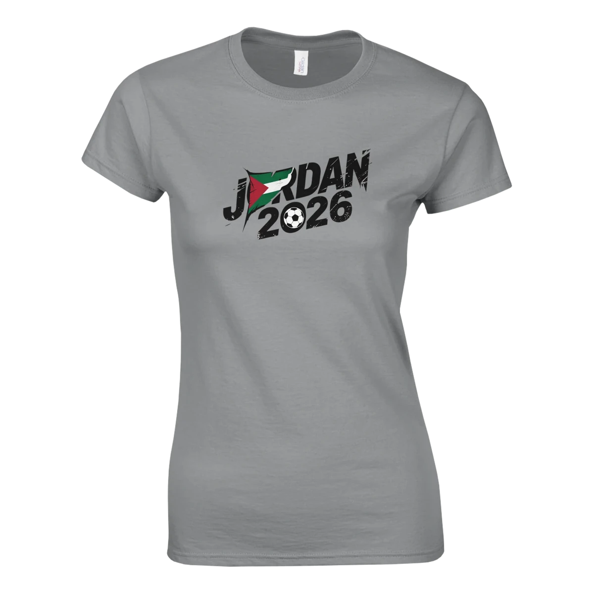 T-shirt Jordan 2026 - Maillot Femme Design Coupe du Monde Football | Style Grunge avec Drapeau National T-shirt- KAWAII FAVIE
