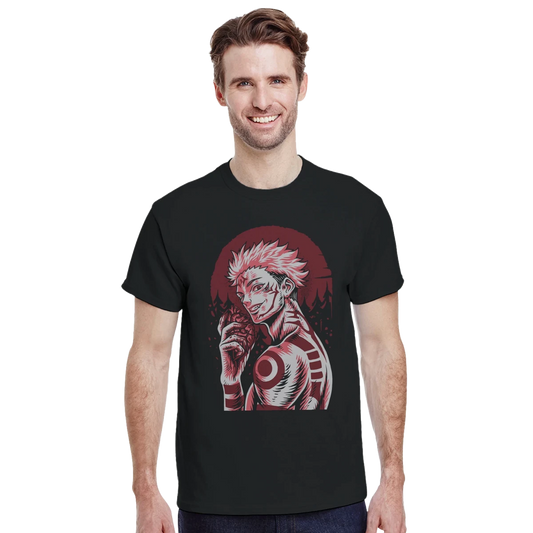 T-shirt Jujutsu Kaisen - Sukuna « Cœur de la Malédiction » | Design Détaillé & Puissant T-shirt - KAWAII FAVIE