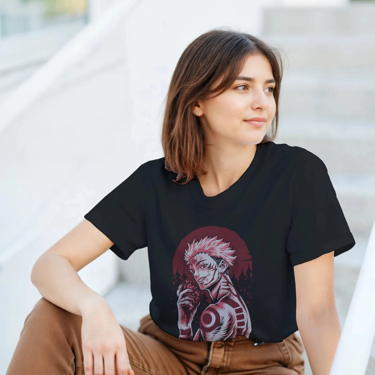 T-shirt Jujutsu Kaisen - Sukuna « Cœur de la Malédiction » | Design Détaillé & Puissant T-shirt - KAWAII FAVIE
