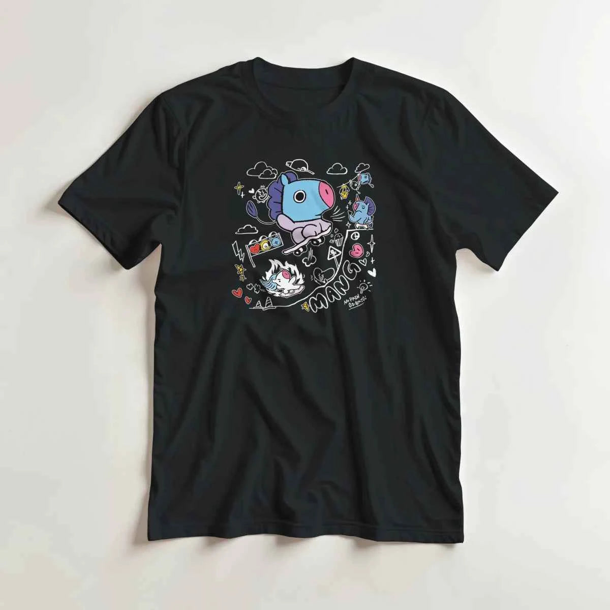T-shirt Kpop BTS BT21 Mang et Friends - 100% Coton - Style Fun et Kawaii - Style Fun K-Pop