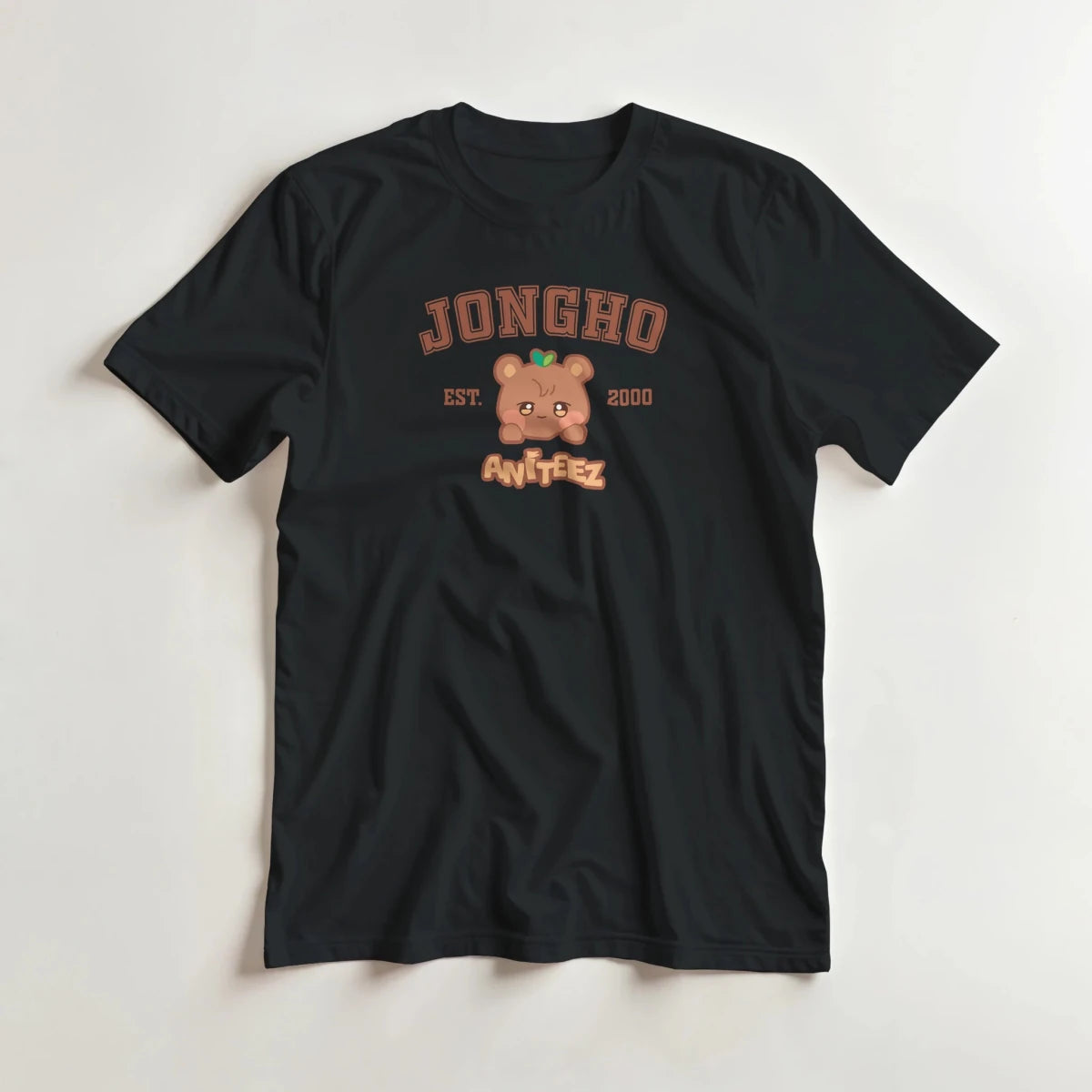 T-shirt Kpop Petit Ours Aniteez (JongHo) - Design Mignon et Nostalgique T-shirt - KAWAII FAVIE