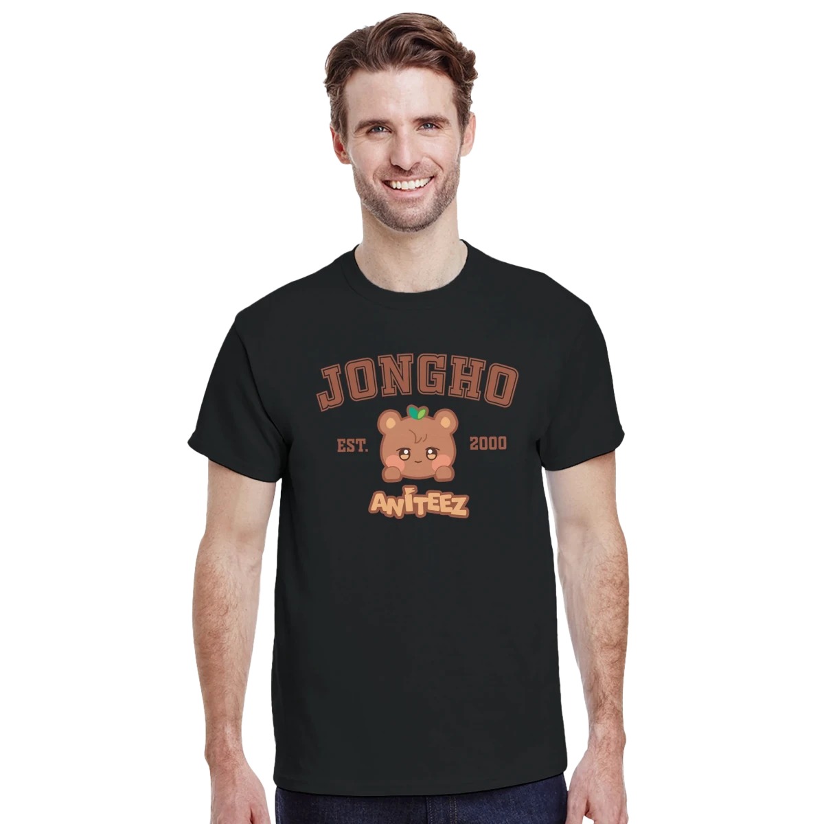 T-shirt Kpop Petit Ours Aniteez (JongHo) - Design Mignon et Nostalgique T-shirt - KAWAII FAVIE