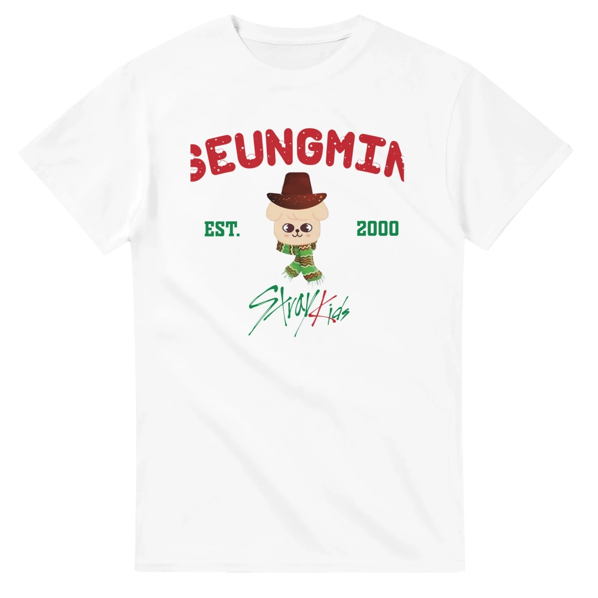 T-shirt Kpop Stray Kids Seungmin | Design Vintage "Hiver" & Style Cowboy - Unisexe T-shirt - KAWAII FAVIE
