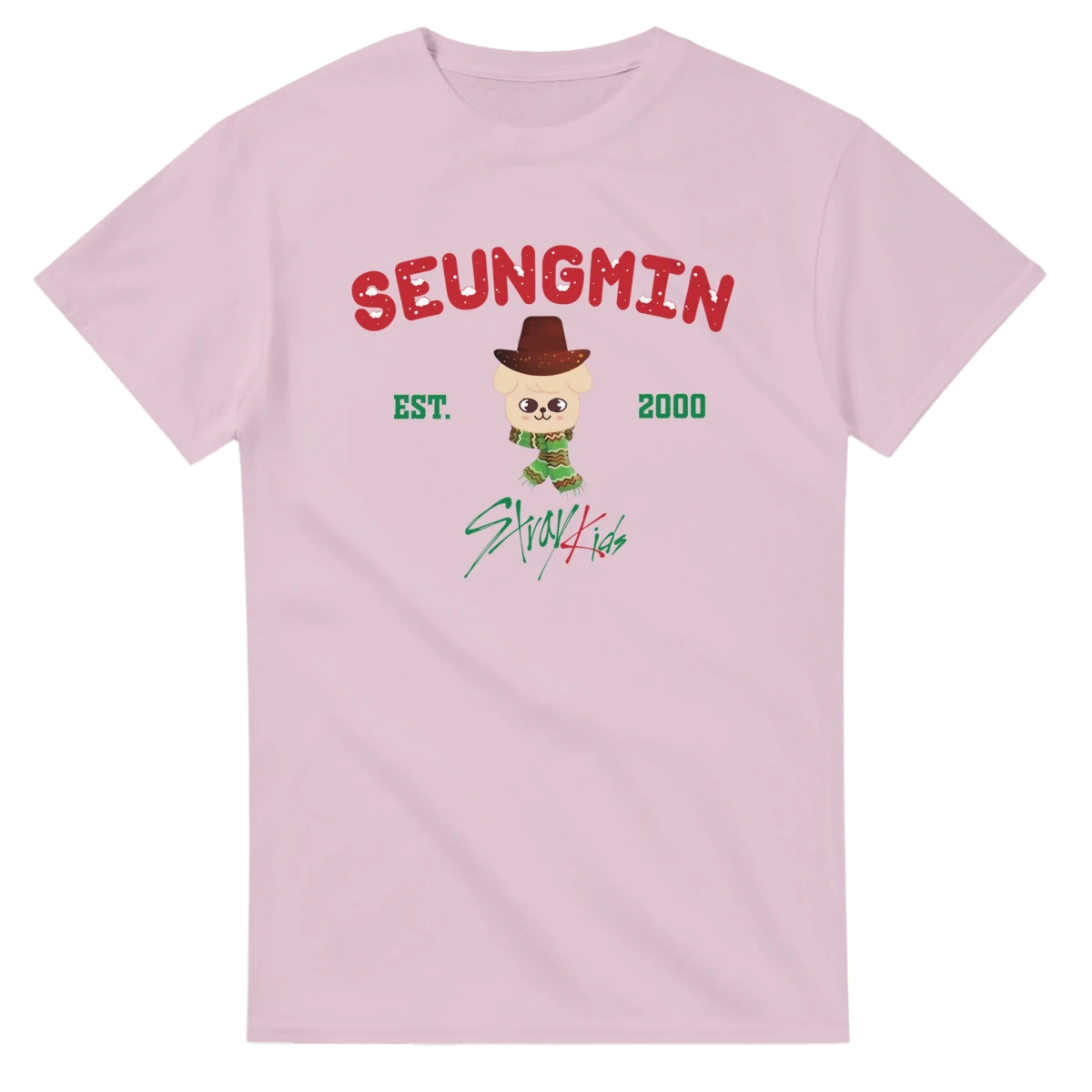 T-shirt Kpop Stray Kids Seungmin | Design Vintage "Hiver" & Style Cowboy - Unisexe T-shirt - KAWAII FAVIE