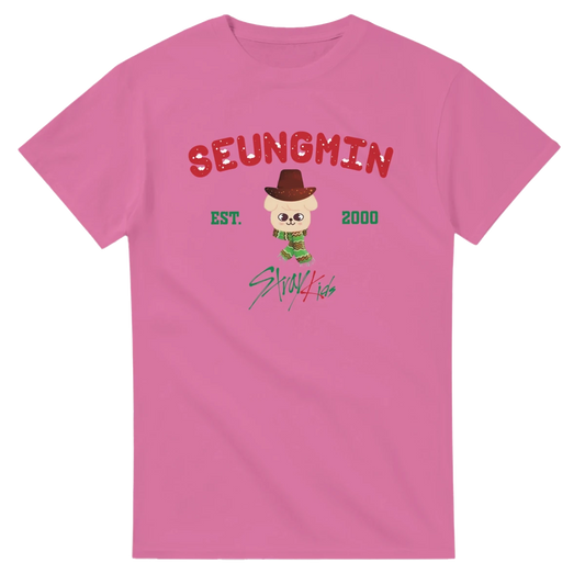 T-shirt Kpop Stray Kids Seungmin | Design Vintage "Hiver" & Style Cowboy - Unisexe T-shirt - KAWAII FAVIE