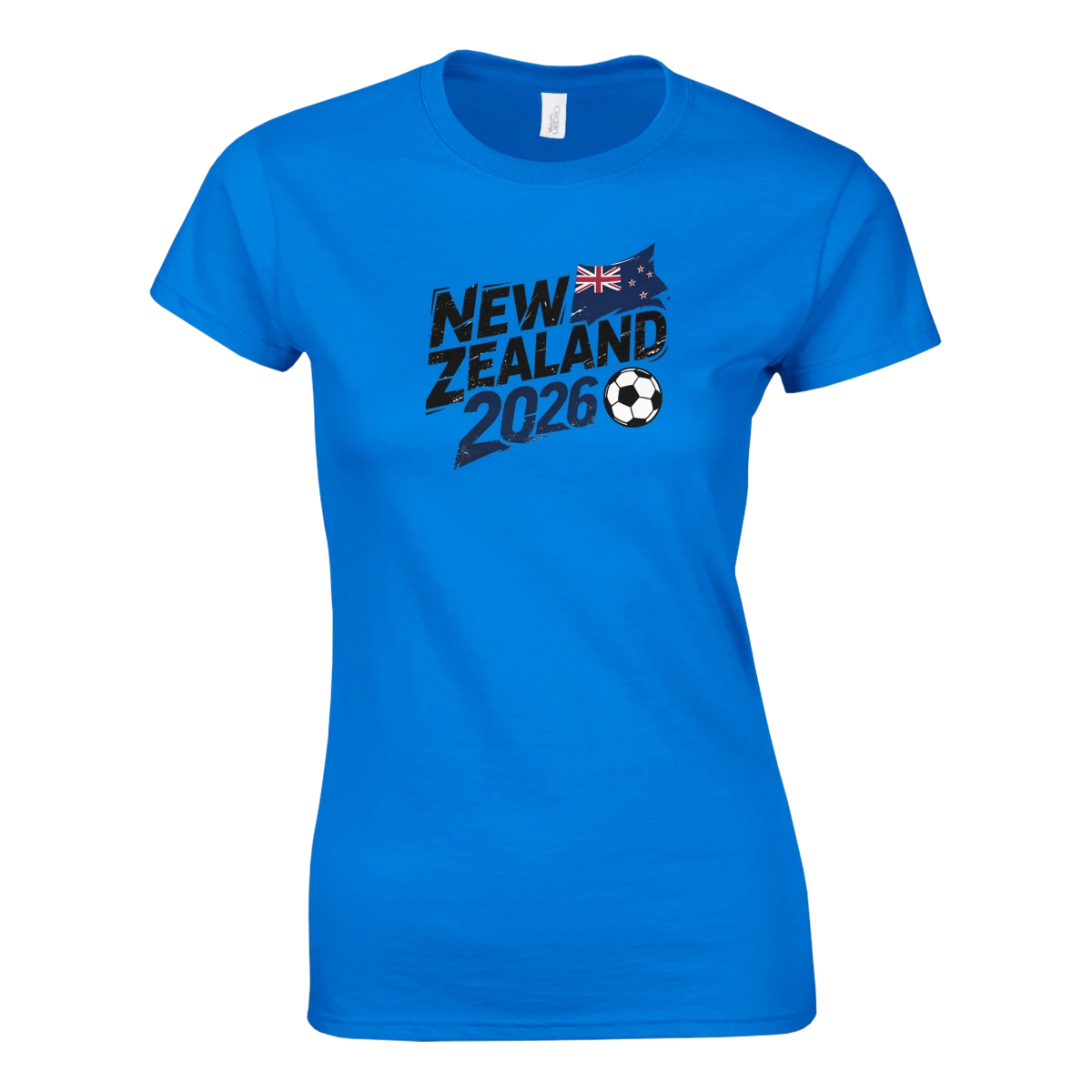 T-shirt Nouvelle-Zélande 2026 - Design Coupe du Monde Football | Maillot Supporters Sélection Nationale pour femme T-shirt- KAWAII FAVIE