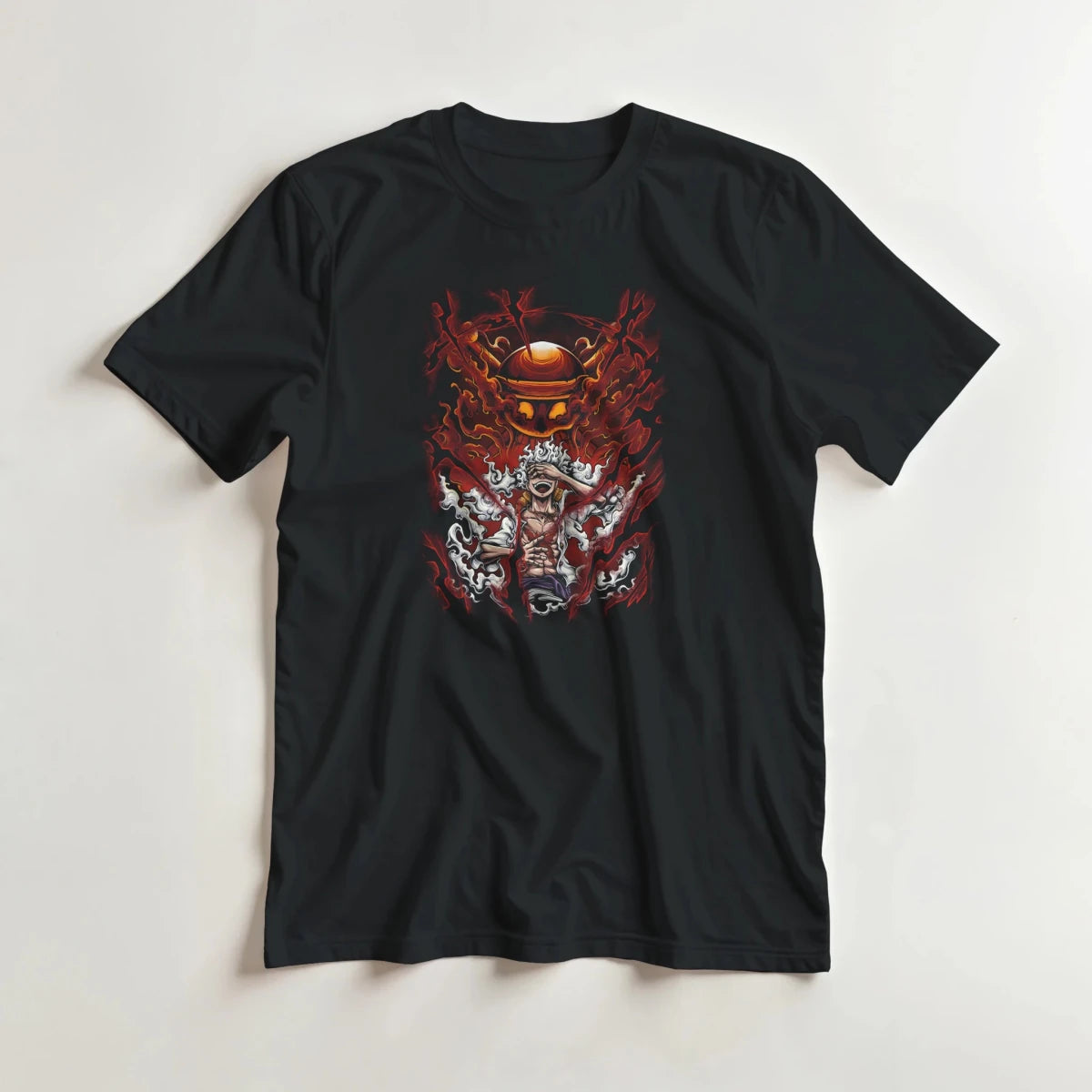 T-shirt One Piece - Luffy « Gear » Énergétique | Design Explosif Homme & Femme T-shirt - KAWAII FAVIE