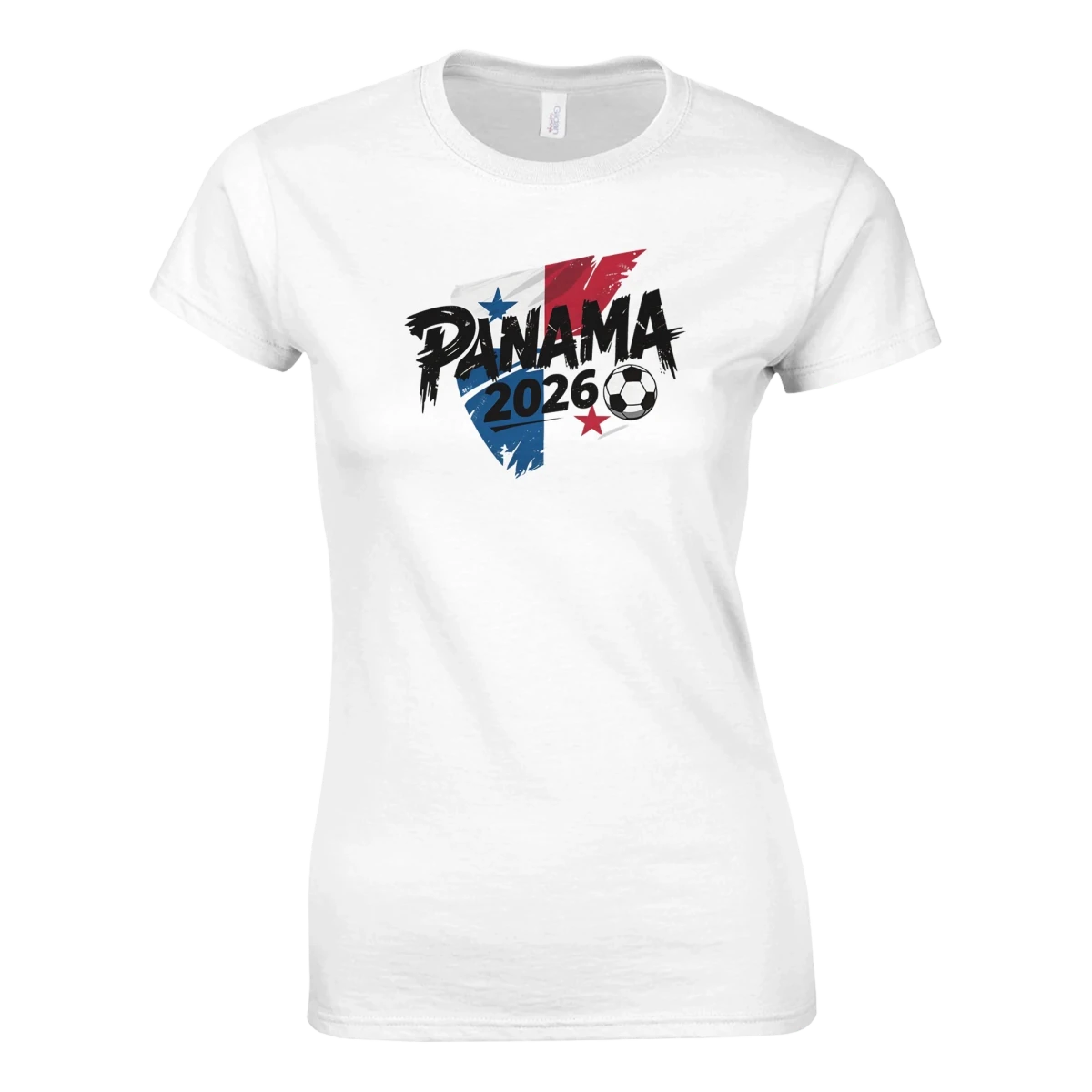 T-shirt Panama 2026 - Design Coupe du Monde Football | Maillot Supporters Sélection Nationale Femme - Style Urbain et Grunge T-shirt- KAWAII FAVIE