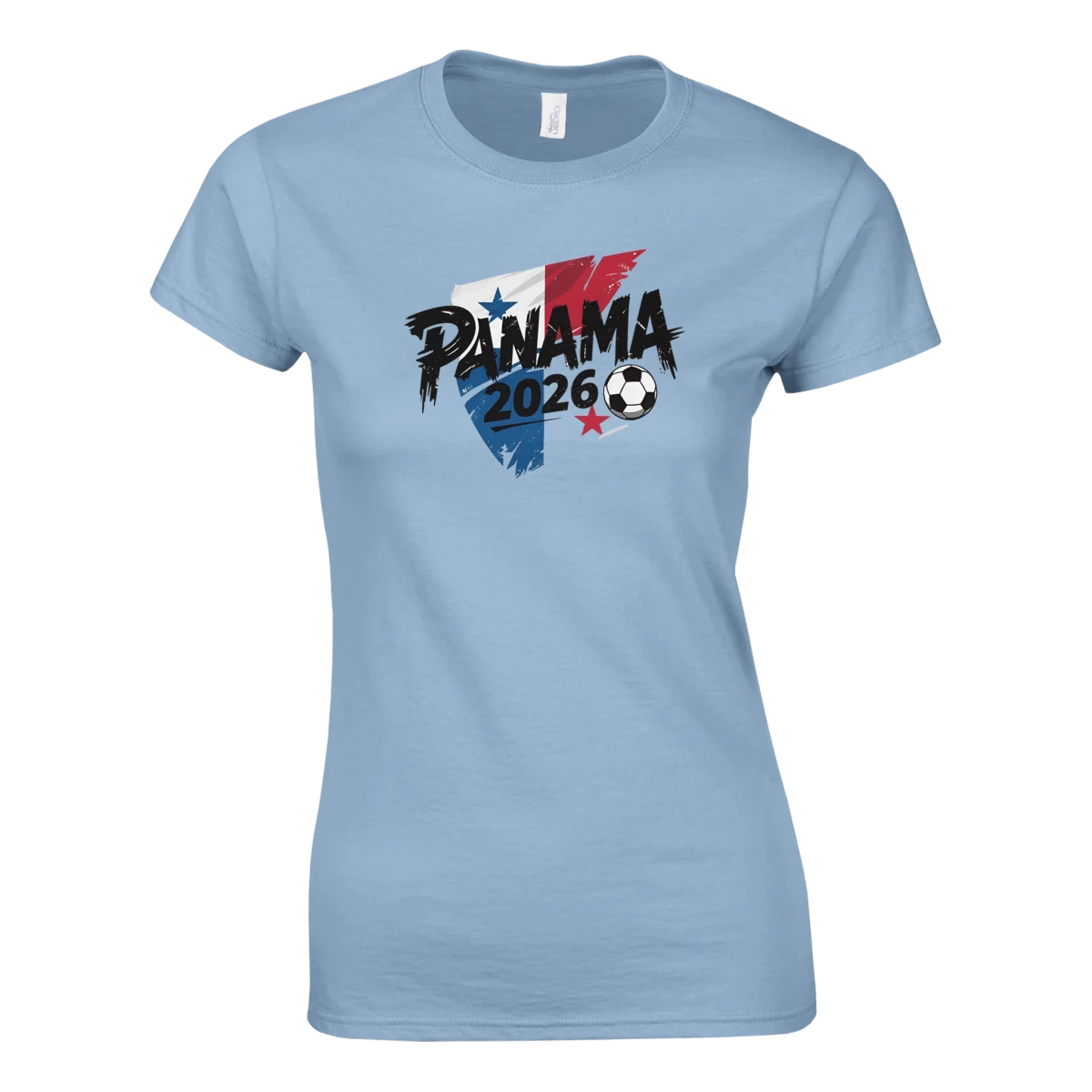 T-shirt Panama 2026 - Design Coupe du Monde Football | Maillot Supporters Sélection Nationale Femme - Style Urbain et Grunge T-shirt- KAWAII FAVIE