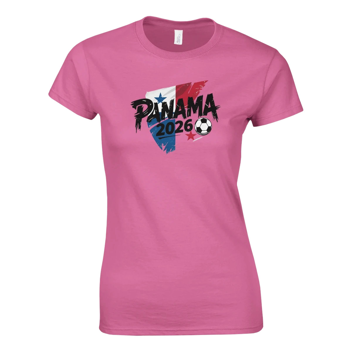 T-shirt Panama 2026 - Design Coupe du Monde Football | Maillot Supporters Sélection Nationale Femme - Style Urbain et Grunge T-shirt- KAWAII FAVIE