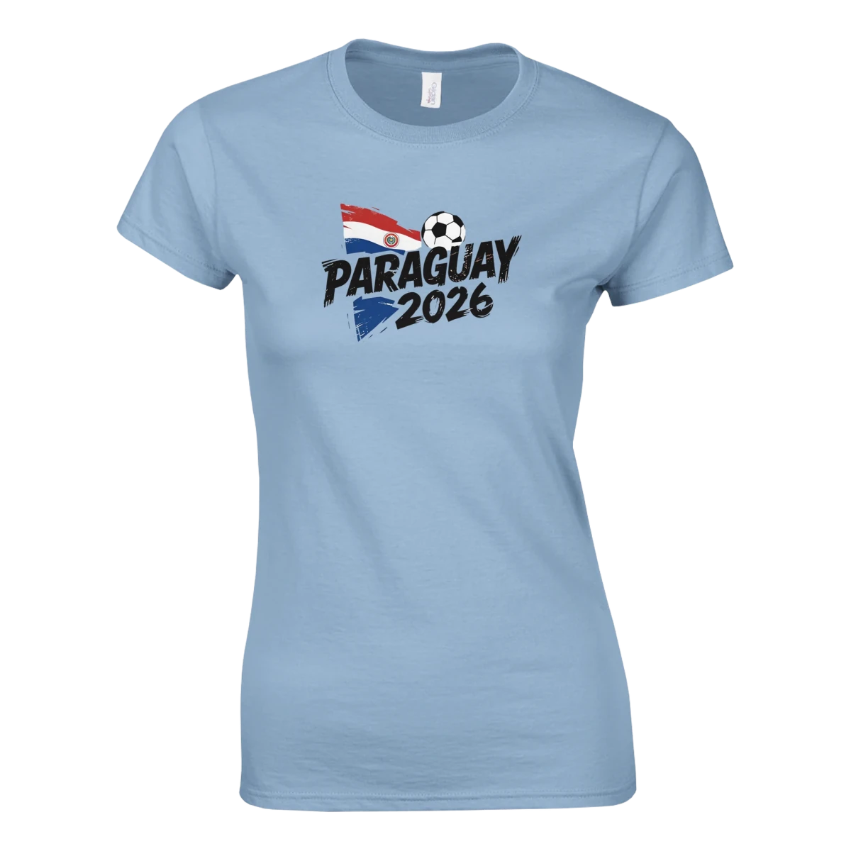 T-shirt Paraguay 2026 - Design Grunge Coupe du Monde Football | Maillot Supporters Sélection Nationale Femme T-shirt- KAWAII FAVIE