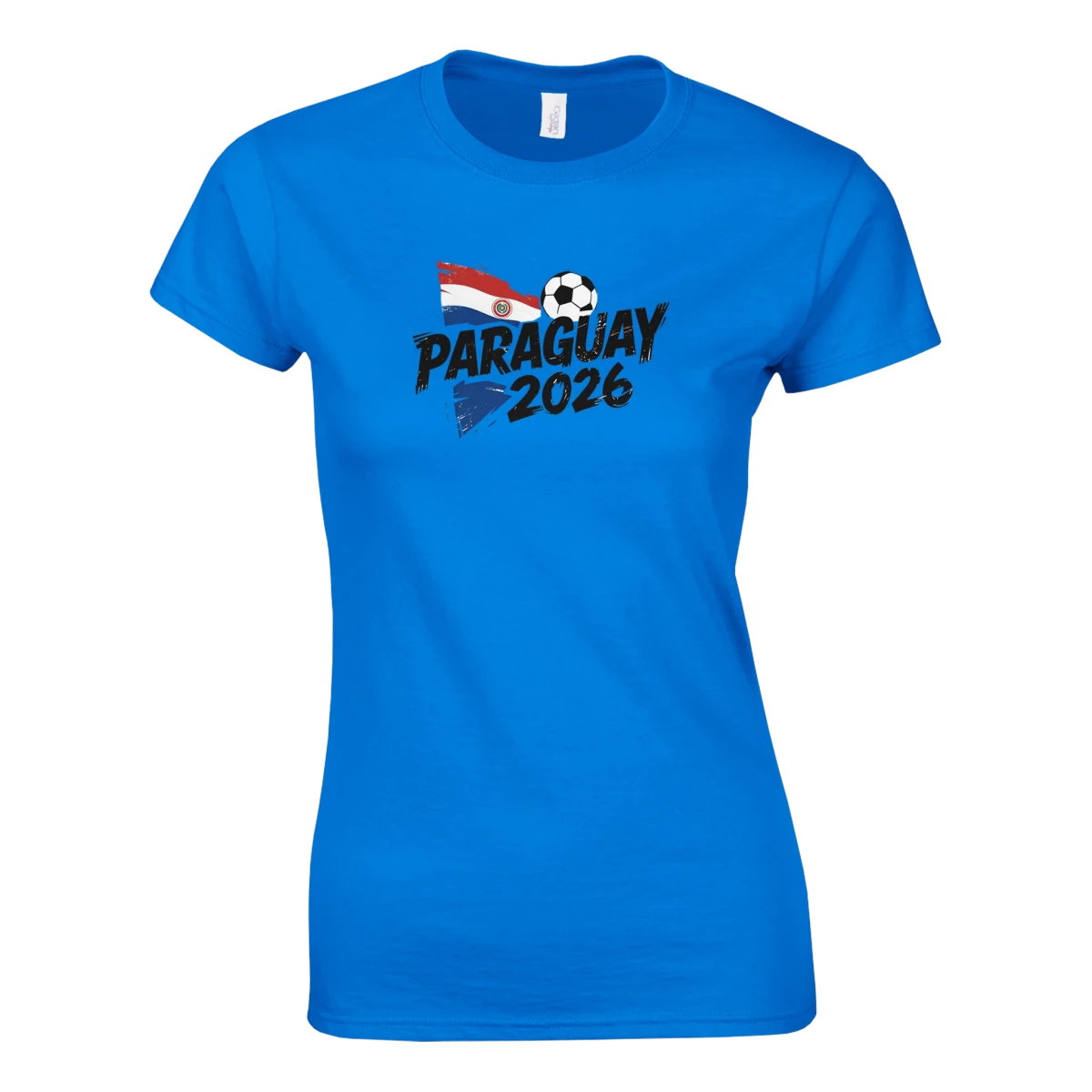 T-shirt Paraguay 2026 - Design Grunge Coupe du Monde Football | Maillot Supporters Sélection Nationale Femme T-shirt- KAWAII FAVIE