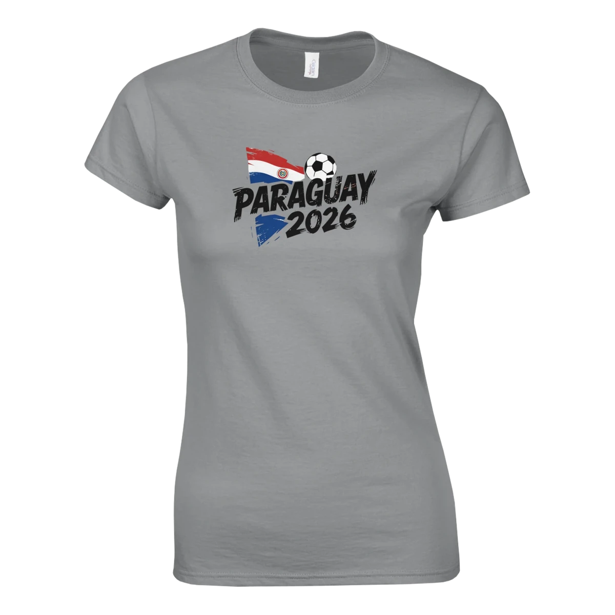 T-shirt Paraguay 2026 - Design Grunge Coupe du Monde Football | Maillot Supporters Sélection Nationale Femme T-shirt- KAWAII FAVIE
