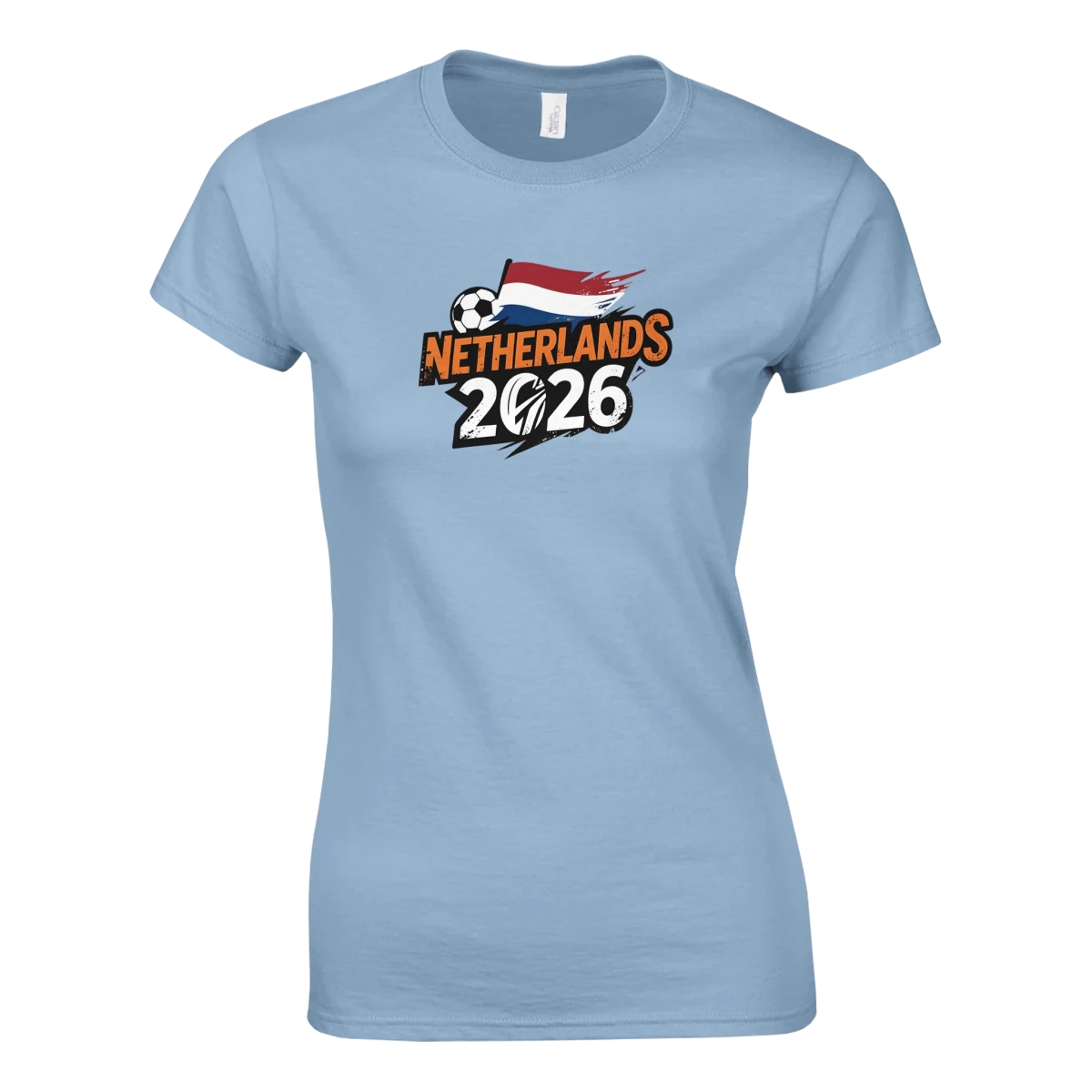 T-shirt Pays-Bas 2026 - Design Football Coupe du Monde | Maillot Supporters Sélection Nationale Femme Style Grunge T-shirt- KAWAII FAVIE