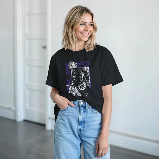 T-shirt Satoru Gojo (Jujutsu Kaisen) - Style Instagram - Coton Premium T-shirt - KAWAII FAVIE