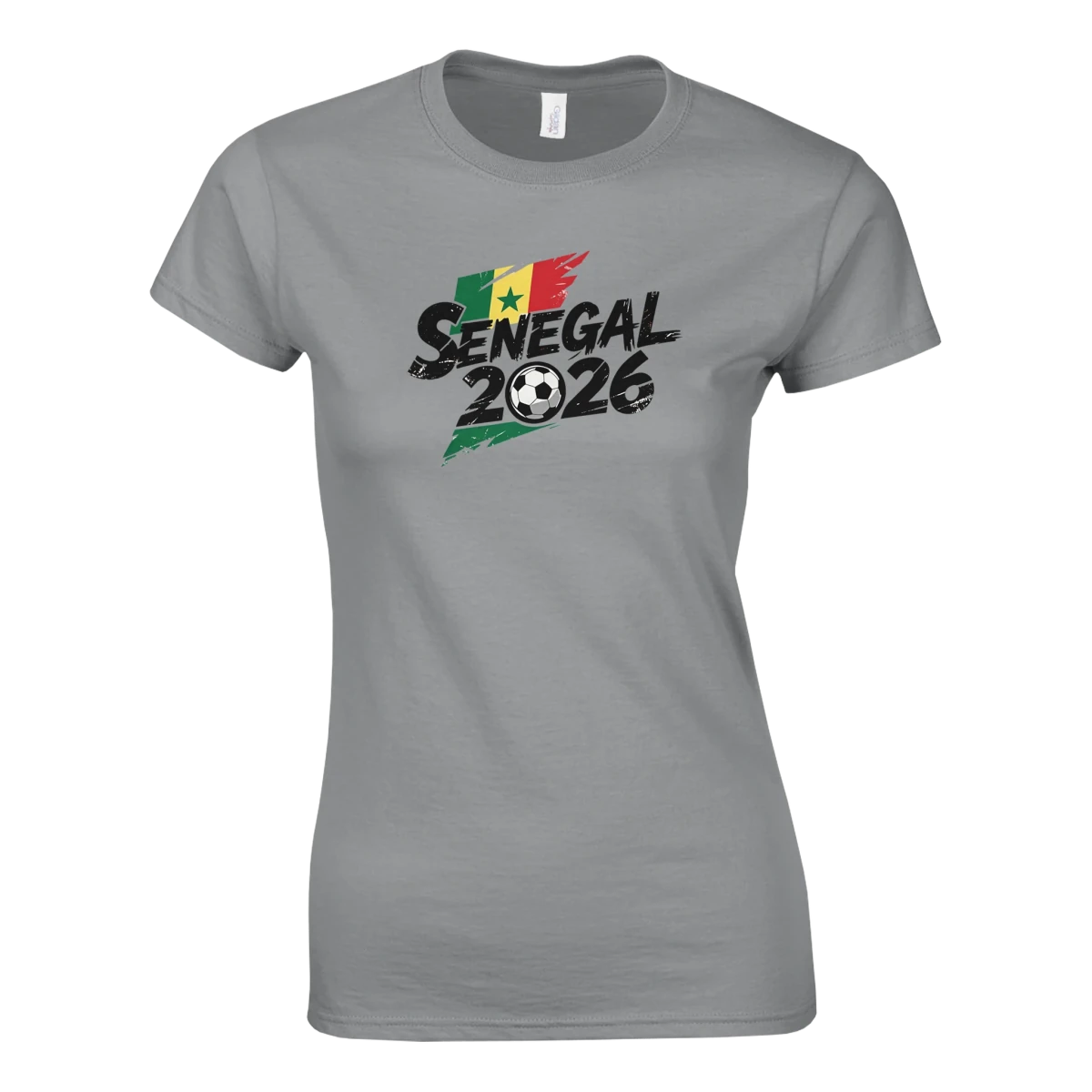 T-shirt Sénégal 2026 - Design Coupe du Monde Football | Maillot Supporters Sélection Nationale pour femme T-shirt- KAWAII FAVIE