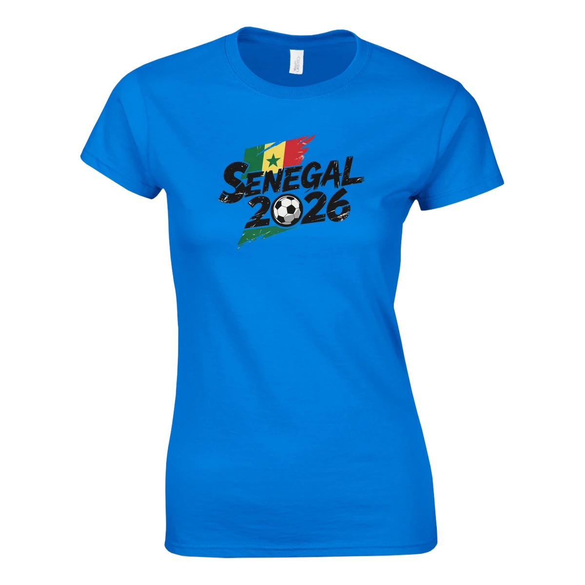 T-shirt Sénégal 2026 - Design Coupe du Monde Football | Maillot Supporters Sélection Nationale pour femme T-shirt- KAWAII FAVIE