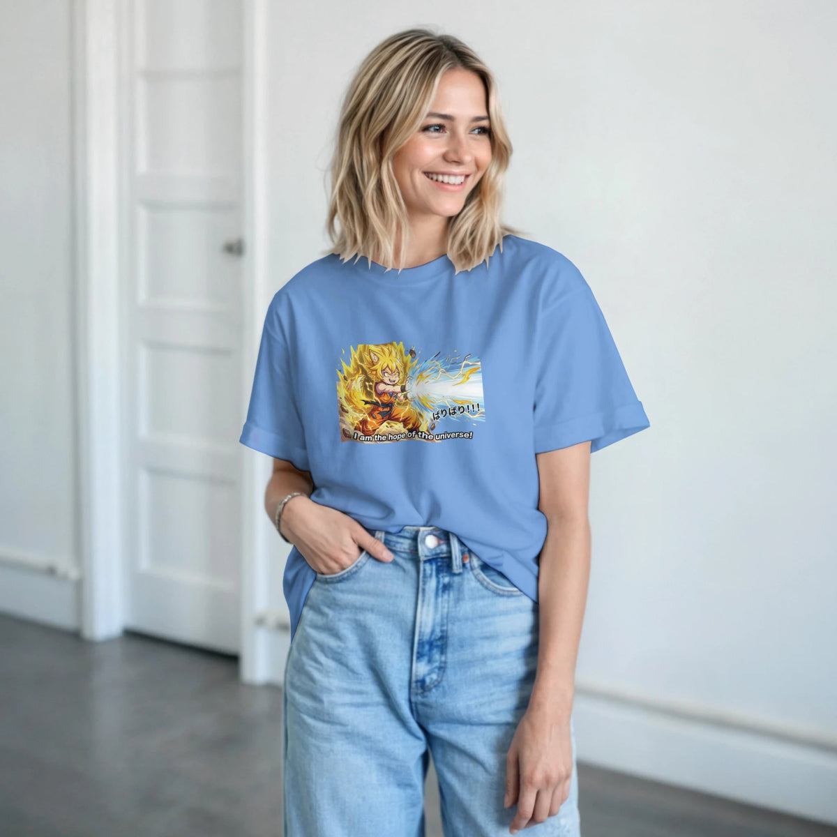 T-shirt Unisexe Lourd - Transformation Super Saiyan de Ruka | Dragon Ball T-shirt - KAWAII FAVIE